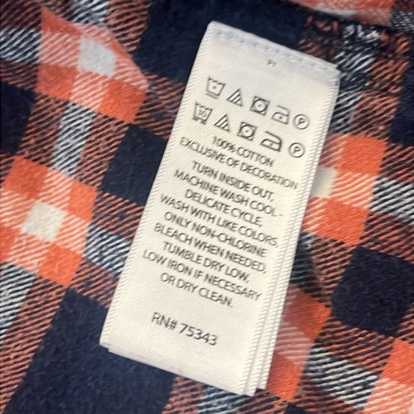 Tommy Bahama Boys plaid Flannel button-up 3T long sleeve - Picture 7 of 8